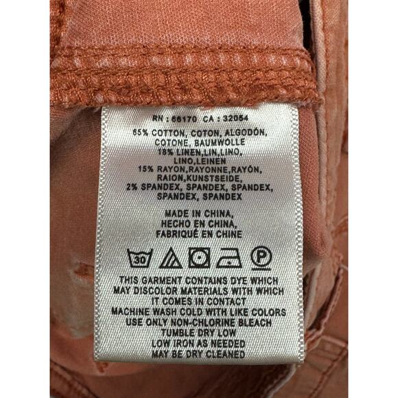 Anthropologie Women's The Wanderer Pink Cargo Shorts - Size 25 (30x6) - Picture 5 of 5